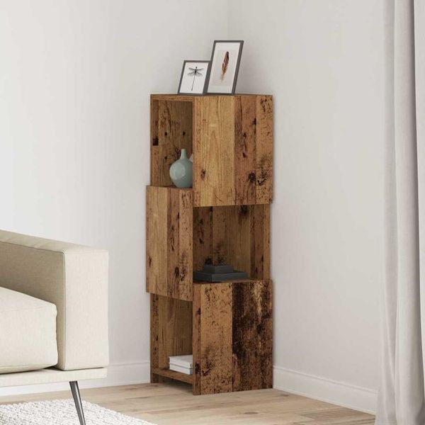 vidaXL Eckschrank Altholz 30,5x30x95cm Holzwerkstoff 889835