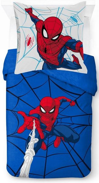 Spiderman Kinderbettwäsche SpiderMan Webtastic, Linon, 2 teilig, 100% Baumwolle