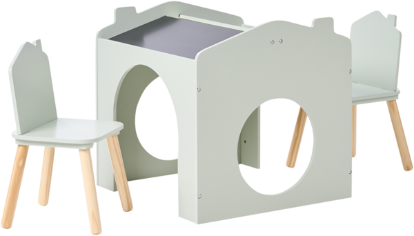 Kindertisch mit Stühlen QUILPIE Hellgrün