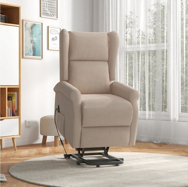 OKWISH Chaiselongue Relaxsessel,Seniorensessel, Elektrischer Relaxsessel mit Liegefunktion & Aufstehhilfe – Seniorensessel bis 200kg, mit Relaxfunktion