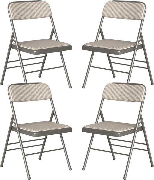 JEOBEST Klappstuhl Essstühle, Tragbare gepolsterte Küchenstühle für Aktivitäten im Freien, (Set, 2/4 St) Metall-Gestell 45 x 48 x 78cm