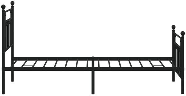 vidaXL Bettgestell mit Kopf- und Fußteil Metall Schwarz 80x200 cm 353546 Bild 7