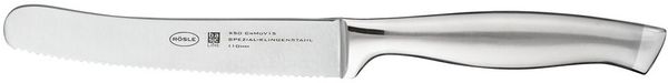 RÖSLE Frühstücksmesser Basic Line, Hochwertiges Buttermesser oder Brotzeitmesser zum Schneiden und Bestreichen von Brötchen oder Brot, Klingenspezialstahl, Edelstahl 18/10, ergonomischer Griff