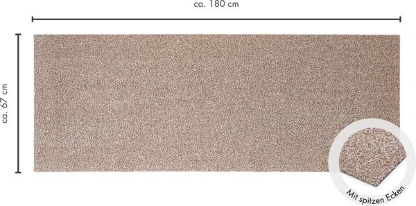Andiamo Fußmatte Samson, Made in Netherlands, rechteckig, Höhe: 6 mm, Schmutzfangmatte, waschbar, rutschhemmend, auch als 2er Set erhältlich Bild 3