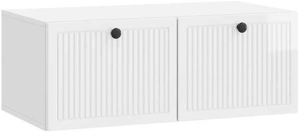 vidaXL Wandmontierter TV-Schrank Hochglanz Weiß 78,5 x 41 x 30 cm 898009