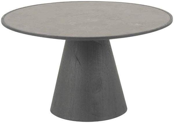 Signature 'MAFRA' Couchtisch aus Eiche und blauem Stein - Helles Holz