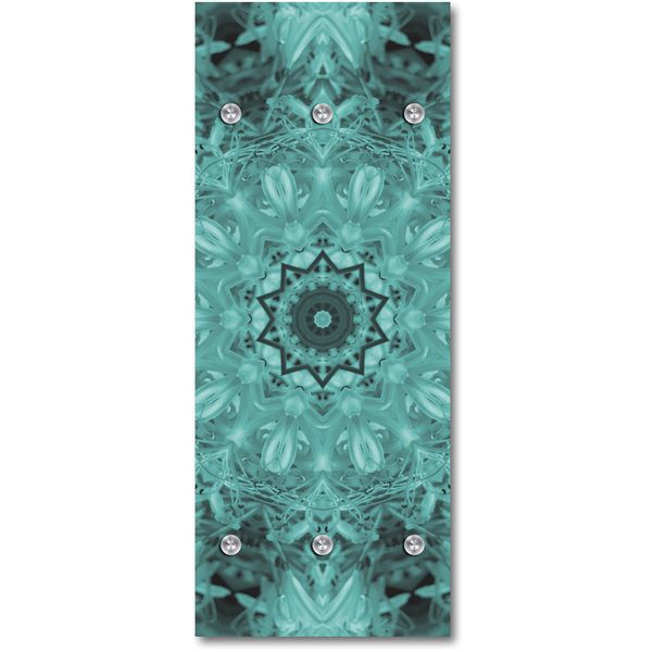 Queence Garderobe - "Claim" Druck auf hochwertigem Arcylglas inkl. Edelstahlhaken und Aufhängung, Format: 50x120cm