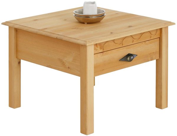 Home affaire Couchtisch Laura, TOPSELLER! (Couchtisch, Wohnzimmertisch, OTTOs Choice), 60/60 cm, mit einer Schublade, zusätzlicher Stauraum