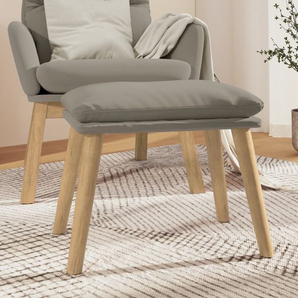 vidaXL Fußhocker Hellgrau 45 x 29,5 x 39 cm Samt [341435]