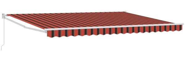 vidaXL Einziehbare Markise Orange und Braun 450 x 300 cm 3330883 Bild 1