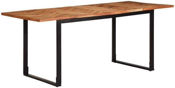 vidaXL Esstisch 180x90x75 cm Massivholz Akazie 373619