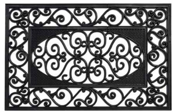 Fußmatte Haustür Schmutzfangmatte Türmatte Fußabstreifer Outdoor außen Gummi