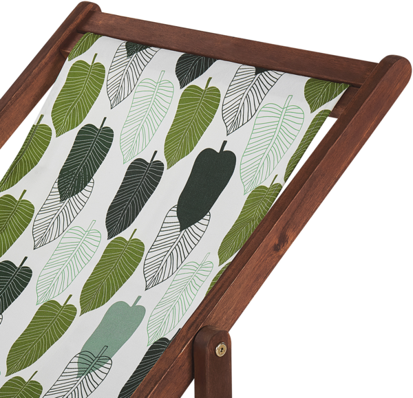 Gartenliege Holz Dunkelbraun ANZIO Bild 5