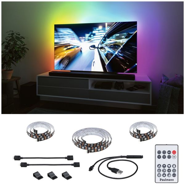 Paulmann 78880 EntertainLED USB LED Stripe TV-Beleuchtung 55 Zoll 200cm