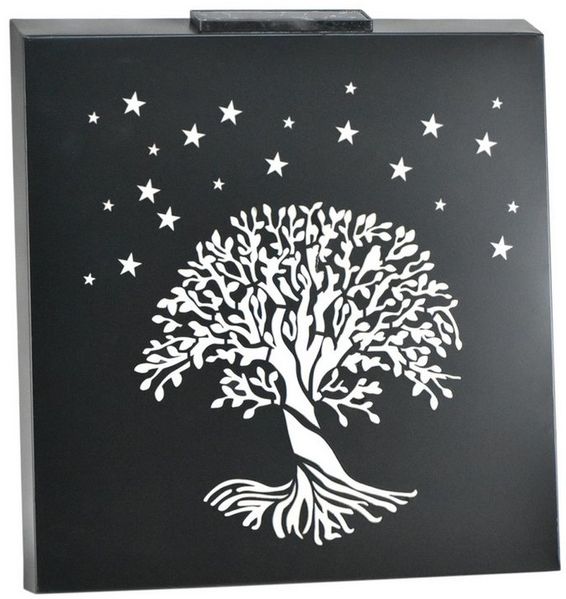 HTI-Living LED Solarleuchte Gartenleuchte Baum Solarleuchte, Ein-/Ausschalter, LED, warmweiß, Solarlampe Gartenlampe Dekolampe