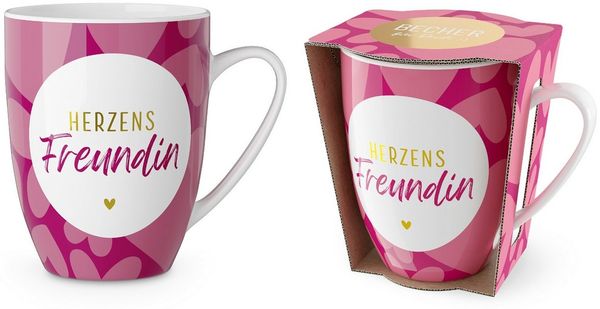 Kaffeetasse Tee Kaffee Tasse Becher 0,25l Geschenk la vida Herzen 9507141