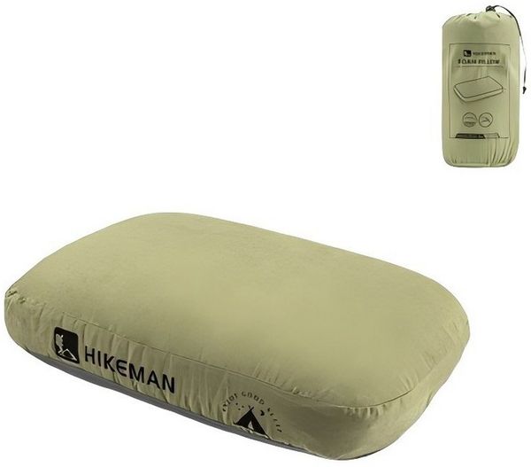 SIKAINI Kopfkissen Camping-Kissen mit Memory-Schaum, Füllung: 100 % Polyester, Kompakt & tragbar Pflegeleicht, Ergonomischer Memory-Schaum Weicher, atmungsaktiver Bezug