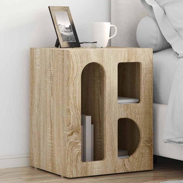 vidaXL Nachttisch ELST 2 Stk. Sonoma-Eiche 40 x 35 x 50 cm 891249