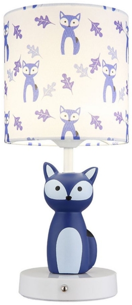 GLOBO LIGHTING LED Tischleuchte, LED-Leuchtmittel fest verbaut, Kaltweiß, Warmweiß, Neutralweiß, Tageslichtweiß, Farbwechsel, Tischleuchte Kinderlampe Tierlampe Fuchs LED Touchdimmer Akku CCT blau Bild 1