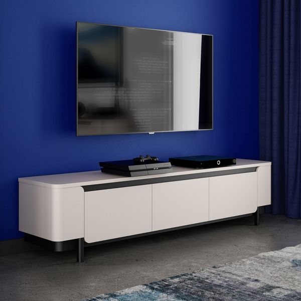 Lowboard Venedig / Vodol, Holzwerkstoff, Beige, 205 x 49 x 45 cm