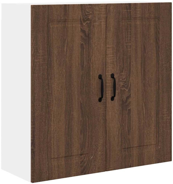 vidaXL Küchenwandschrank mit Regal Braun Eichen-Optik 80 x 31 x 80 cm 884711