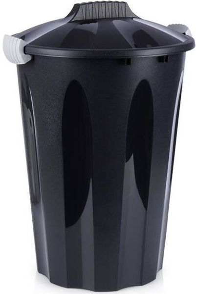 Vilde Mülleimer aus Kunststoff schwarz 40 l