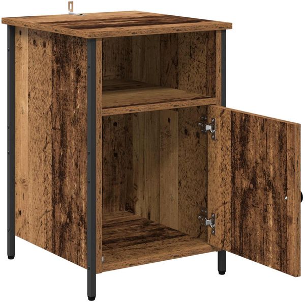 vidaXL Nachttisch 2 pcs Altholz 40 x 42 x 60 cm Holzwerkstoff 881833 Bild 5