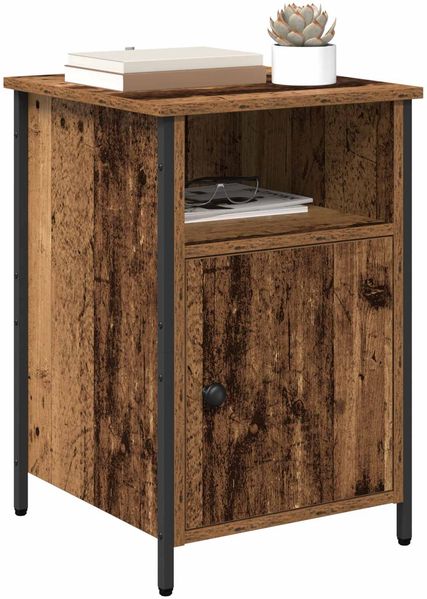 vidaXL Nachttisch 2 pcs Altholz 40 x 42 x 60 cm Holzwerkstoff 881833 Bild 3