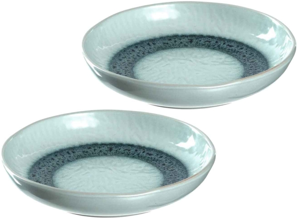 Leonardo MATERA Keramikteller 20,7 cm tief blau 2er Set