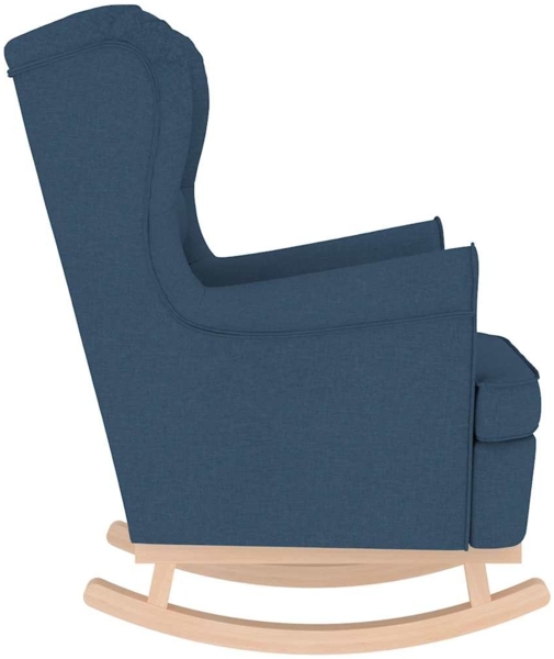 vidaXL Schaukelsessel Blau 74x90x102 cm Stoff 4016927 Bild 4