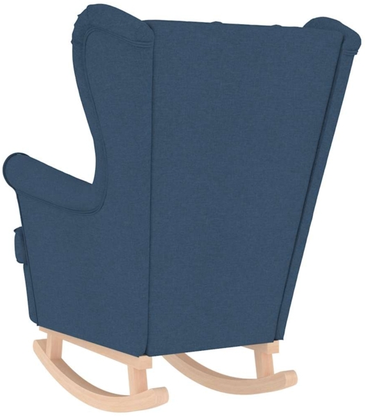 vidaXL Schaukelsessel Blau 74x90x102 cm Stoff 4016927 Bild 5