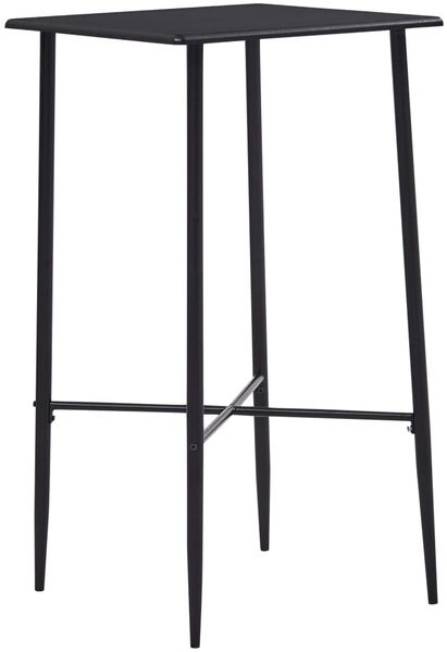 Bartisch, Stehtisch, Bistrotisch Schwarz 60 x 60 x 111 cm MDF