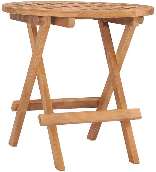vidaXL Klappbarer Gartentisch 50x50x50 cm Teak Massivholz 315452