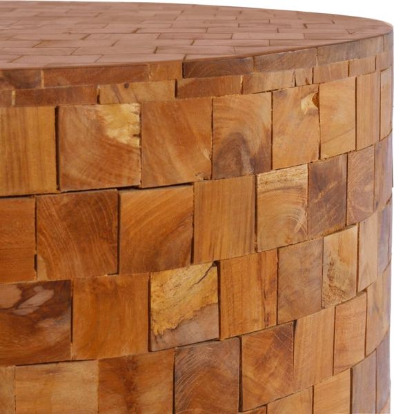 Couchtisch, Sofatisch 60x60x35 cm Teak Massivholz