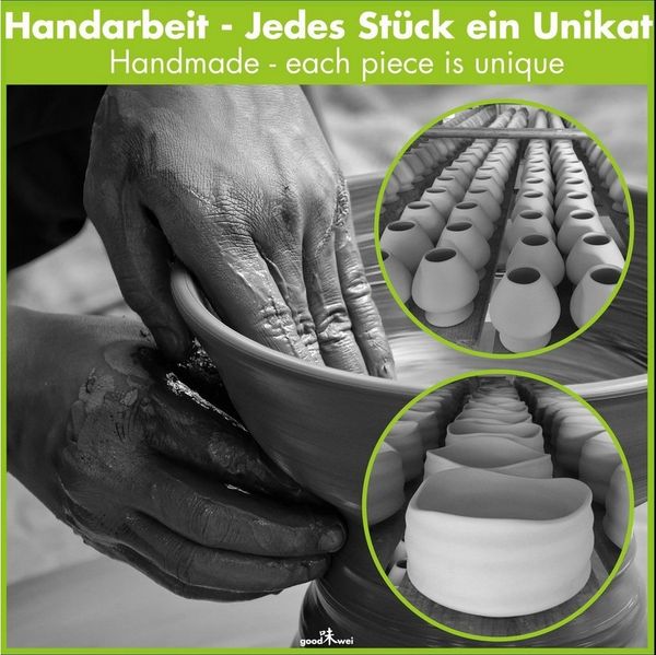 Goodwei Teeschale Chasentate - Halter für Matchabesen (Menouseki), 1-tlg, Handgefertigt