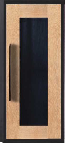 Badoberschrank 30x70cm 'Namibia' Eiche & Mango schwarz