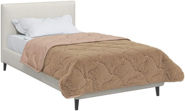 vidaXL Ganzjahresbettdecke Gepolstert Taupe 155 x 200 cm 42026279 Bild 3