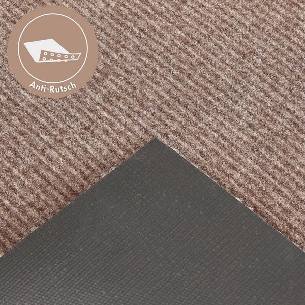 Barbara Becker Fußmatte Gentle Schmutzfangmatte & Läufer, Made in Belgium, rechteckig, Höhe: 7 mm, Schmutzfangteppich, Schmutzmatte, dezentes Streifen Design, waschbar