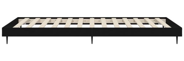 vidaXL Bettgestell Schwarz 75x190 cm Holzwerkstoff 832310 Bild 7