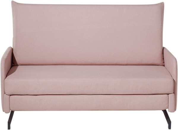 Schlafsofa 2-Sitzer Polsterbezug rosa BELFAST