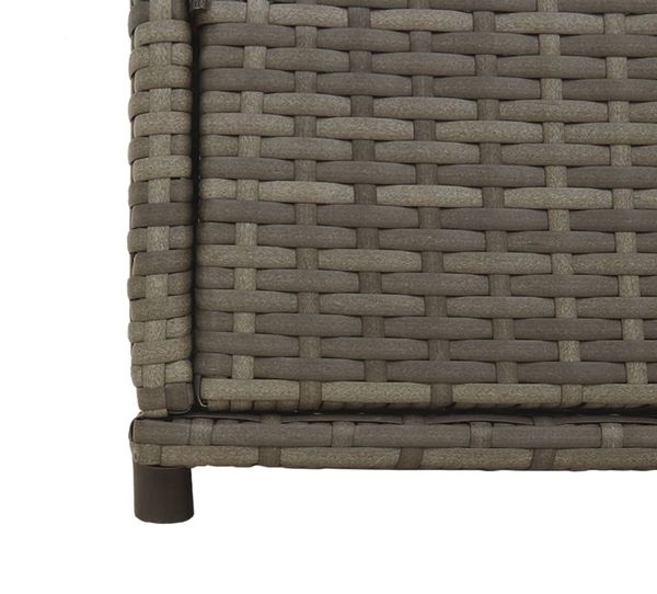 vidaXL Gartenschrank Grau 105x55x113 cm Poly Rattan 365565 Bild 10
