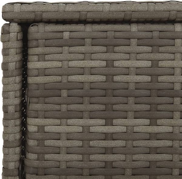 vidaXL Gartenschrank Grau 105x55x113 cm Poly Rattan 365565 Bild 11