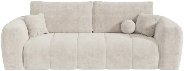 Vente-unique - BRIVANO Sofa Stoff Beige - B 100 cm x H 80 cm x L 224 cm