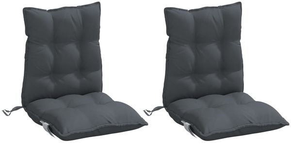 vidaXL Niedriglehner-Auflagen 2 Stk. Anthrazit Oxford-Gewebe 377671 Bild 3
