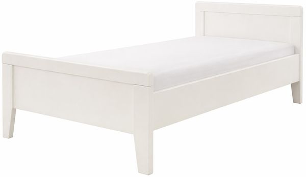 Seniorenbett 100x200 Komfortbett weiss dekor #3115