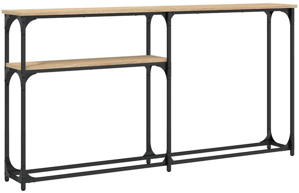 Konsolentisch, Beistelltisch, Konsole Sonoma-Eiche 145x22,5x75 cm Holzwerkstoff