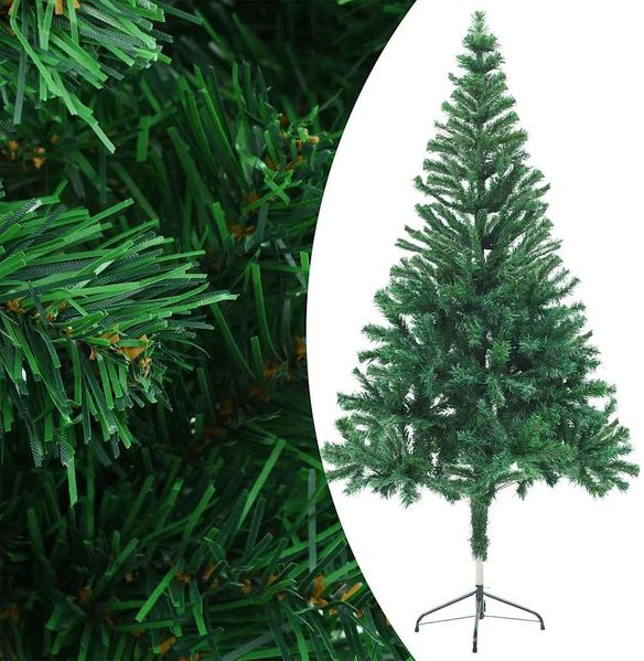 Künstlicher Weihnachtsbaum mit LEDs & Kugeln 150 cm 380 Zweige Bild 2
