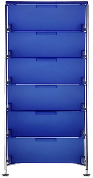Kartell Mobil Aufbewahrungsschrank Stahl/Verchromt