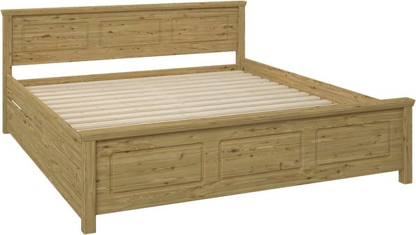 OTTO home Massivholzbett ERIK', Made in Europe, optional mit Schublade, Massivholz Kiefer (FSC® zertifiziert), in mehreren Größen, Landhausstil mit Kassettenoptik