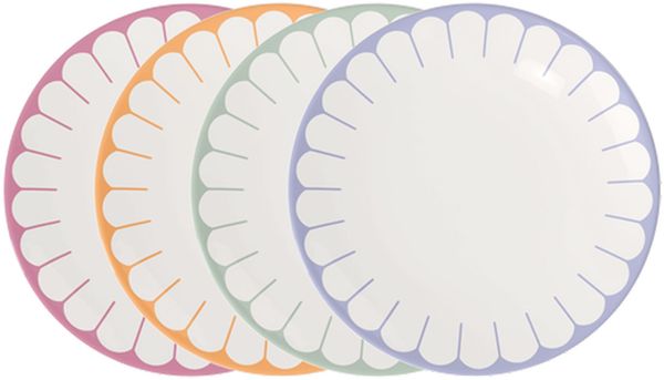 Villeroy & Boch Fleur Couleur Frühstücksteller-Set ø 21,2 cm 4-teilig